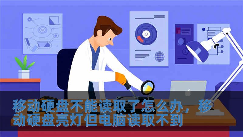 移動硬盤不能讀取了怎么辦，移動硬盤亮燈但電腦讀取不到