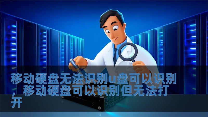 移動硬盤無法識別u盤可以識別，移動硬盤可以識別但無法打開