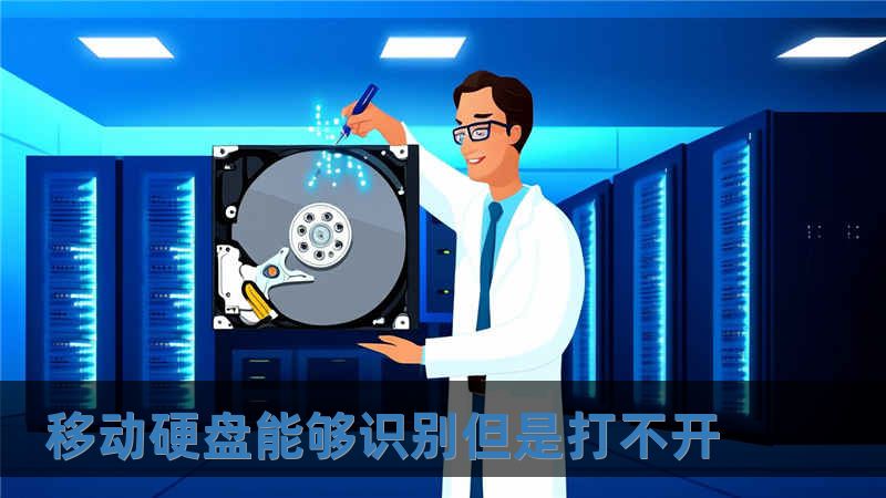 移動硬盤能夠識別但是打不開