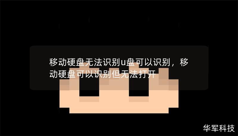 移動(dòng)硬盤無(wú)法識(shí)別u盤可以識(shí)別，移動(dòng)硬盤可以識(shí)別但無(wú)法打開(kāi)