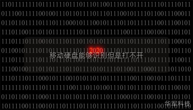 移動硬盤能夠識別但是打不開